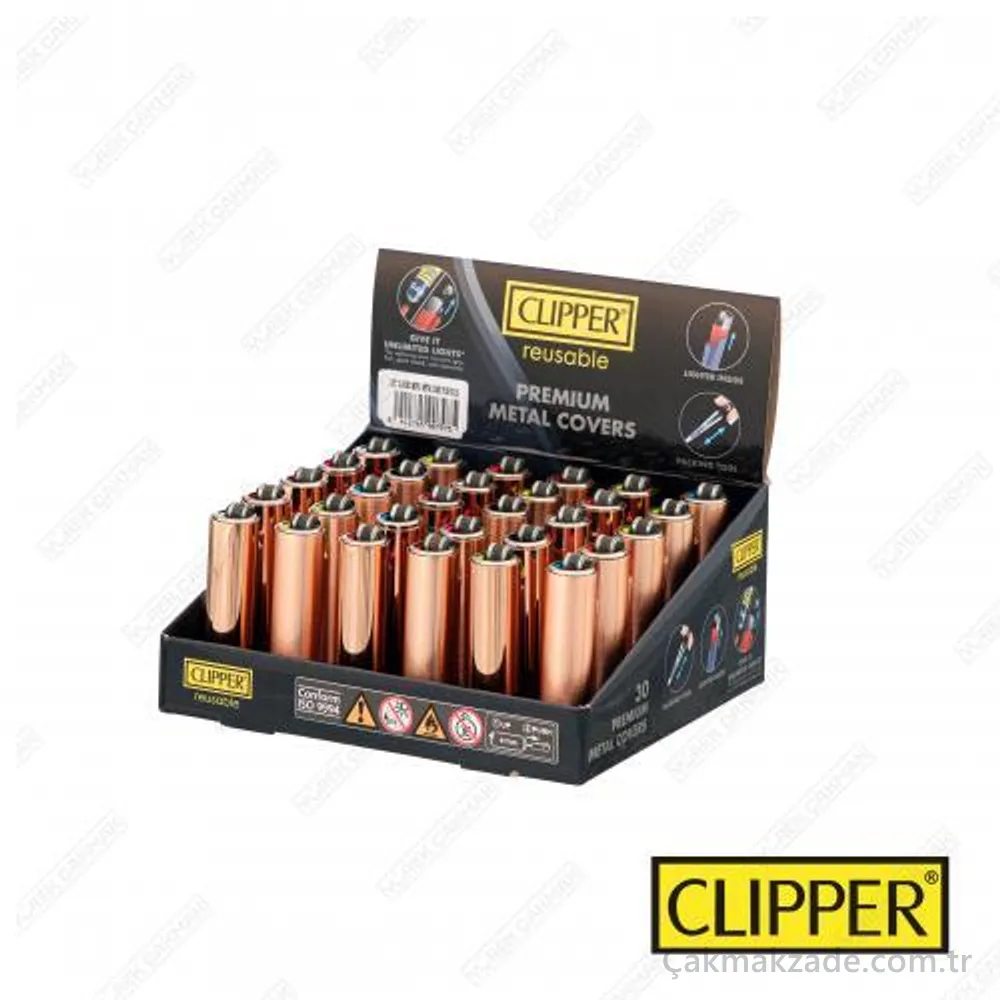Clipper Metal Kılıflı Micro Çakmak — toptan çakmak