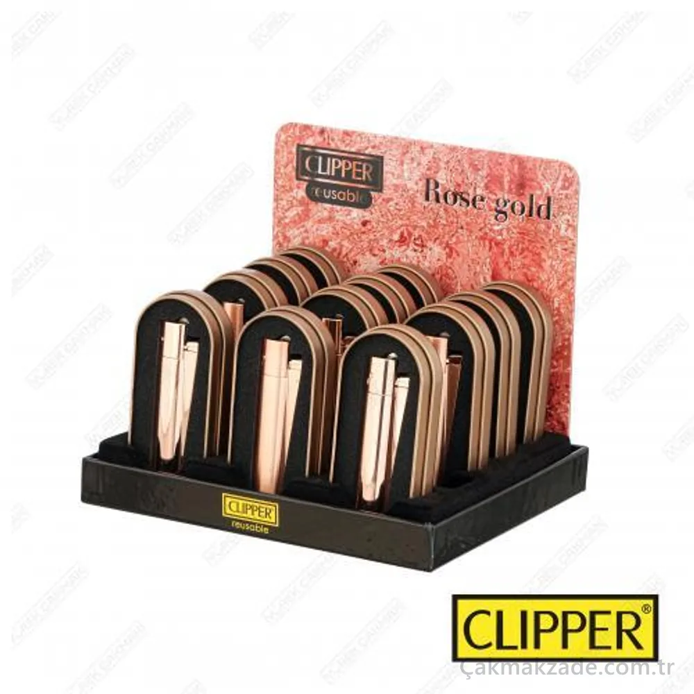 Clipper Taşlı Metal Çakmak — toptan çakmak